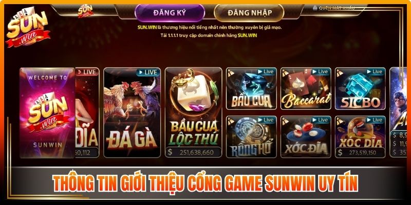 Thông tin giới thiệu cổng game Sunwin uy tín 
