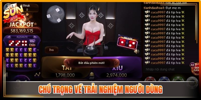 Chú trọng về trải nghiệm