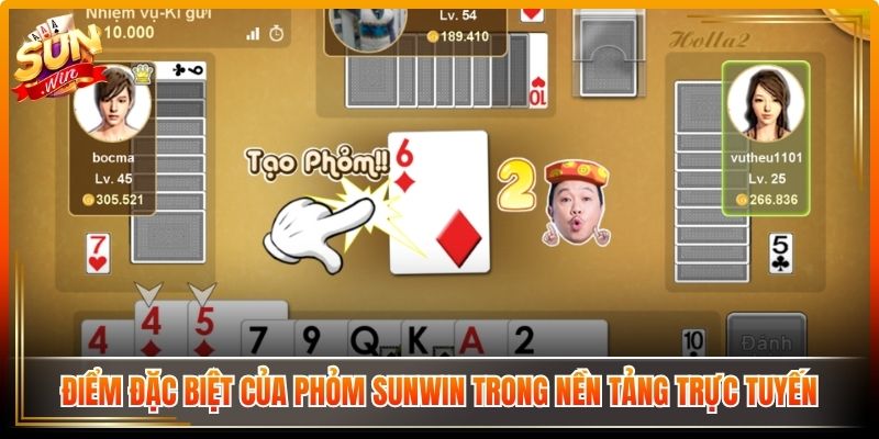 Những điểm đặc biệt của phỏm Sunwin trong nền tảng trực tuyến