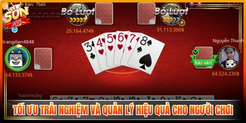 Sâm Lốc Sunwin – Chiến Thuật Làm Chủ Ván Bài Hiệu Quả 3 Tối ưu trải nghiệm và quản lý hiệu quả cho người chơi